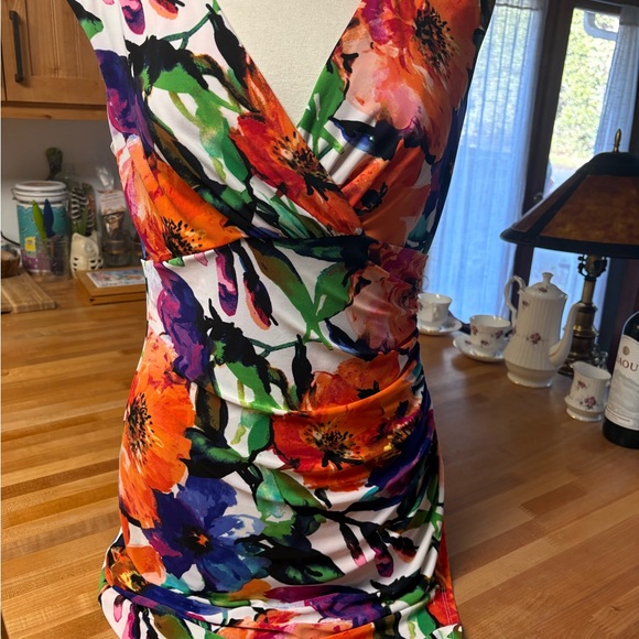 Ralph Lauren Dresses & Skirts - Lauren Ralph Lauren Cocktail Dress Floral Midi